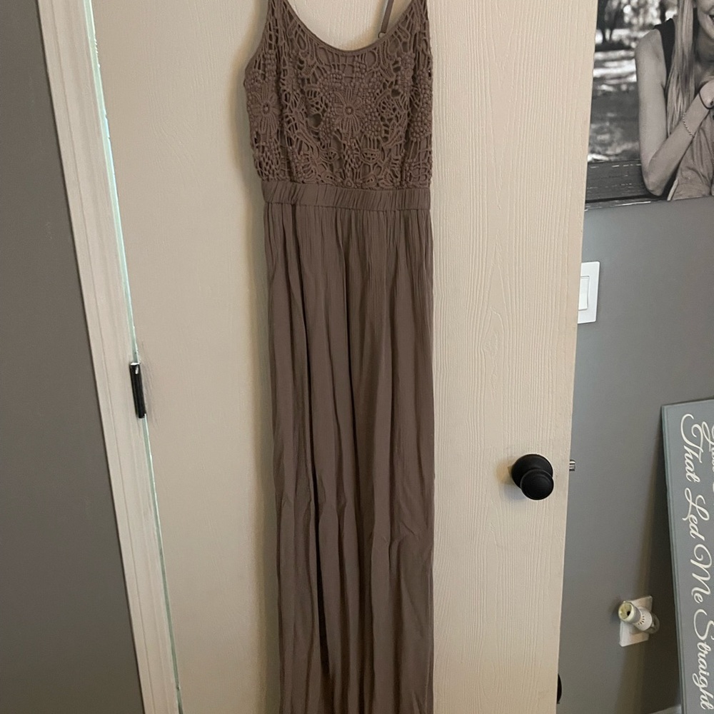 Brown maxi dress size 8/10